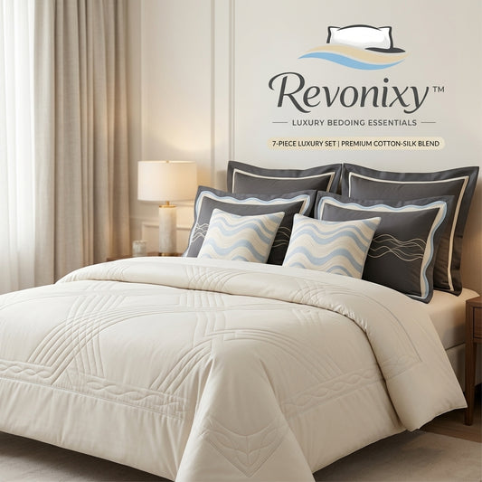 Revonixy™ LuxeHarmony 7-Piece Bedding Set